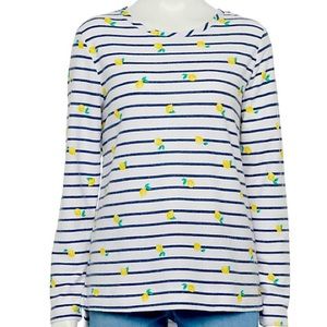 🧣🍋 Croft & Barrow women’s stripped sweater